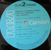 LP - Newport Parker Tribute All Stars - Tribute To Charlie Parker From The Newport Jazz Festival