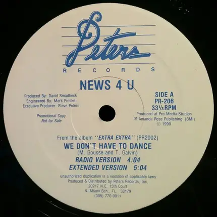 News 4 U - We Don't Have To Dance