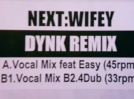 Next - Wifey (DYNK Mixes)