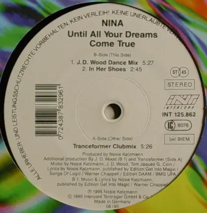 Nina - Until All Your Dreams Come True