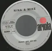 7inch Vinyl Single - Nina & Mike - Komm Geh Mit Mir
