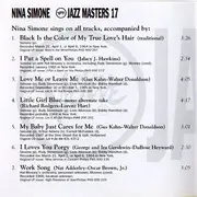 CD - Nina Simone - Verve Jazz Masters 17