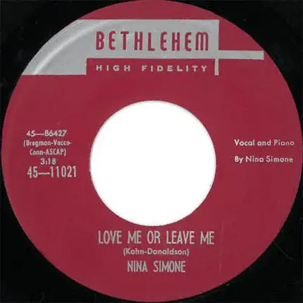Nina Simone - I Loves You, Porgy