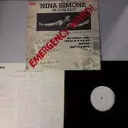 LP - Nina Simone - In Concert - Emergency Ward! - PROMO / INSERT