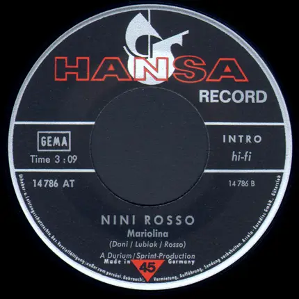 Nini Rosso - Wigwam (Ballata Indiana)