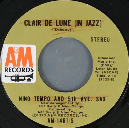Nino Tempo & 5th Ave. Sax - Sister James / Clair De Lune (In Jazz)
