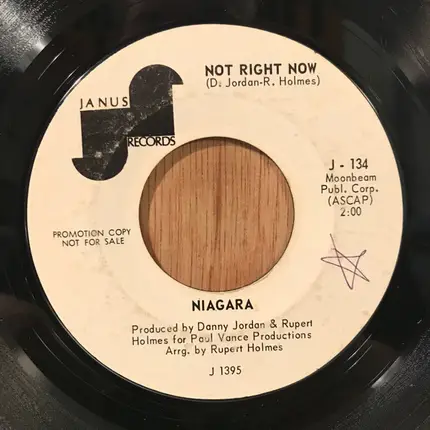Niagara - Lu Lu Makes It / Not Right Now