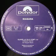 12inch Vinyl Single - Niagara - Quand La Ville Dort