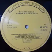 LP - / Paganini / Giuliani - Duo's For Violin & Guitar