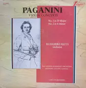 LP - Niccolò Paganini , Ruggiero Ricci , The London Symphony Orchestra , Anthony Collins - Violin Concerti, No. 1 In D Major, No. 2 In b Minor