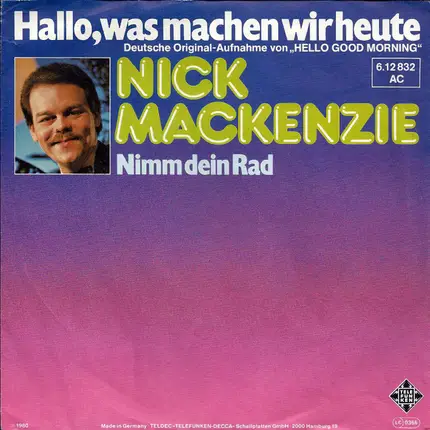 Nick MacKenzie - Hallo, Was Machen Wir Heute