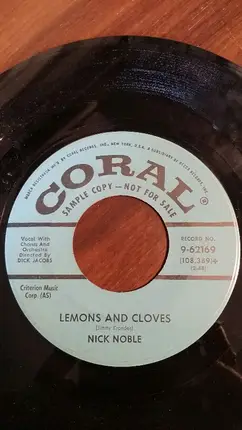 Nick Noble - Lemons And Cloves / Violino (Vee-0-Lee-No)