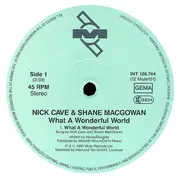 12inch Vinyl Single - Nick Cave & Shane MacGowan - What A Wonderful World