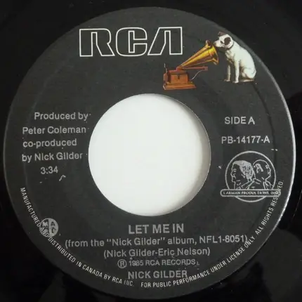 Nick Gilder - Let Me In