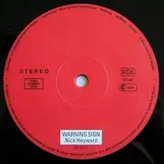 12inch Vinyl Single - Nick Heyward - Warning Sign (Bullet To Your Head - U.S. Remix)