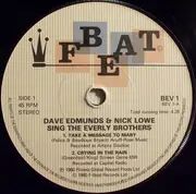 7inch Vinyl Single - Nick Lowe & Dave Edmunds - Nick Lowe & Dave Edmunds Sing The Everly Brothers
