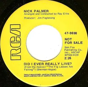 Nick Palmer - Did I Ever Really Live?