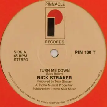 Nick Straker - Turn Me Down / We Can Still Be Friends