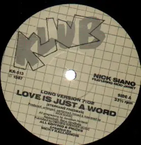 Nicky Siano - Love Is Just A Word