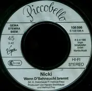7inch Vinyl Single - Nicki - Wenn D'Sehnsucht Brennt