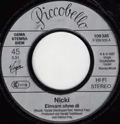 7inch Vinyl Single - Nicki - Einsam Ohne Di