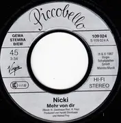 7inch Vinyl Single - Nicki - Mehr Von Dir