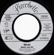 7inch Vinyl Single - Nicki - Mehr Von Dir