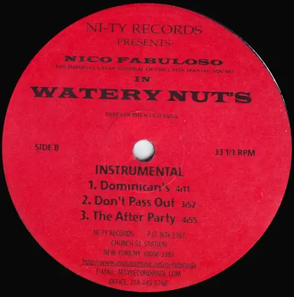 Nico Fabuloso - Watery Nuts