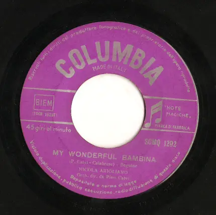Nicola Arigliano - My Wonderful Bambina