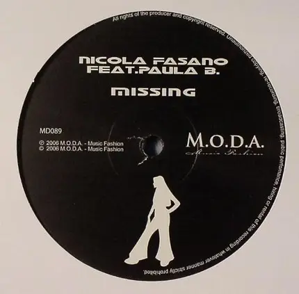 Nicola Fasano Feat. Paula B. - Missing