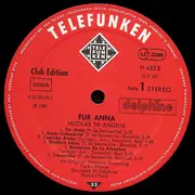 LP - Nicolas De Angelis - Für Anna - Club Edition