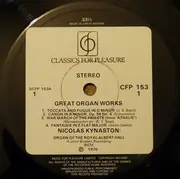 LP - Bach / Schumann / Saint-Saens a.o. - Great Organ Works