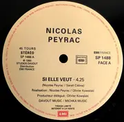 12inch Vinyl Single - Nicolas Peyrac - Si Elle Veut