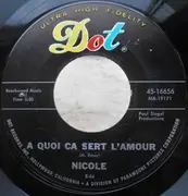 7inch Vinyl Single - Nicole Felix - Et Maintenant  /  A Quoi Ca Sert L'Amour