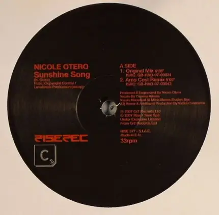 Nicole Otero - Sunshine Song