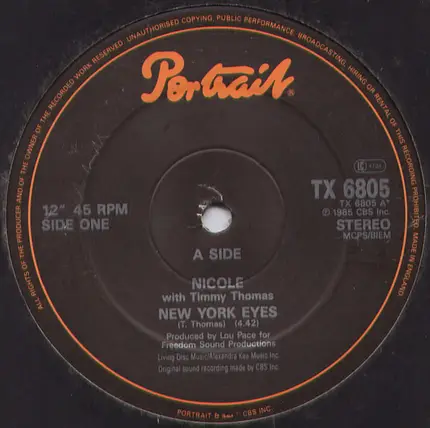 Nicole With Timmy Thomas / Nicole - New York Eyes