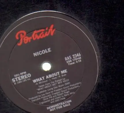 Nicole, Nicole J McCloud - What About Me?