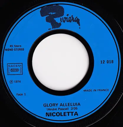 Nicoletta - Glory Alleluia