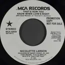 7inch Vinyl Single - Nicolette Larson With Steve Wariner - That's How You Know When Love's Right