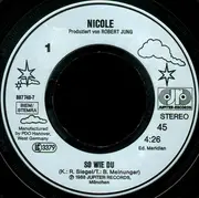 7inch Vinyl Single - Nicole - So Wie Du