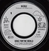 7inch Vinyl Single - Nicole - Song For The World