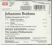 CD - Nigel Kennedy Violin London Philharmonic Orchestra Conducted By Klaus Tennstedt , David Nolan , Dav - Nigel Kennedy Brahms Violin Concerto