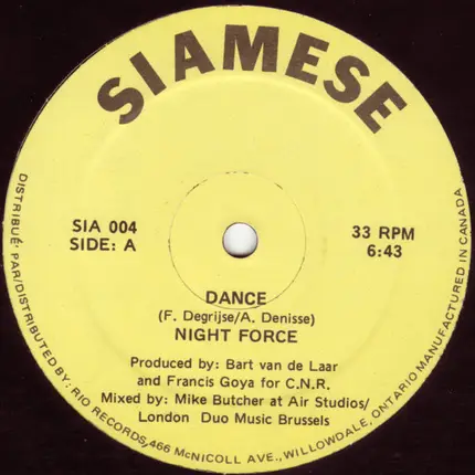 Night Force - Dance