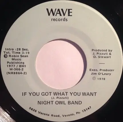 Night Owl Band - Lay That Rhythm Down / If You Got What You Want