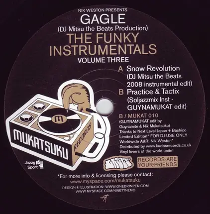 Nik Weston Presents Gagle - The Funky Instrumentals (Volume Three)