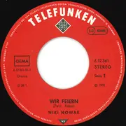 7inch Vinyl Single - Niki Nowak - Wir Feiern