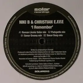 Niki B & Christian E.F.F.E. - I Remember