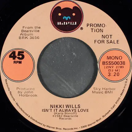 Nikki Wills - Isn't It Always Love