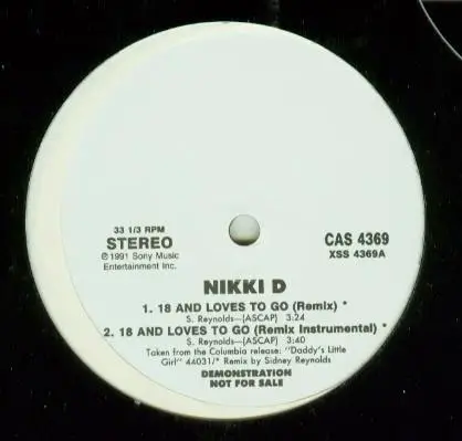 Nikki D - 18 And Loves To Go