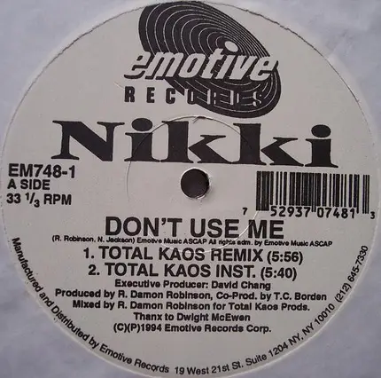 Nikki Jackson - Don't Use Me
